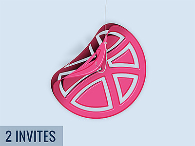 2 Dribbble Invitations