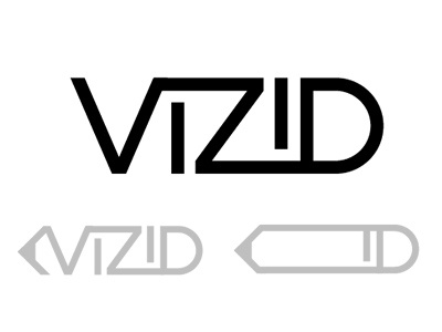 VizID Wordmark logo pencil visual identity wordmark