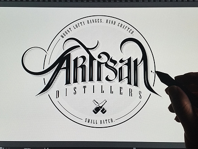 Artisan calligraphy cintiq drawn hand wacom