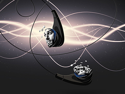 Earbud Jay earbuds head phones photo manipulation