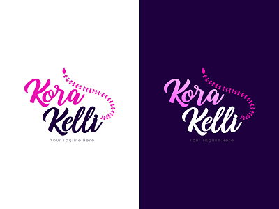 Kora kelli adobe illustrator brand identity branding concept handlettering logo
