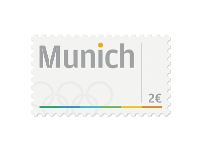 Stamp - Munich design germany graphic munich stamp stamps typography