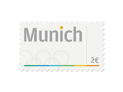 Stamp - Munich design germany graphic munich stamp stamps typography
