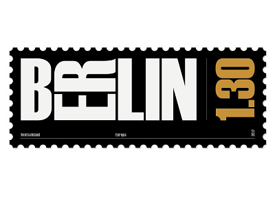 Stamp - Berlin berlin design germany graphic mail postal stamp stamps toronto typography