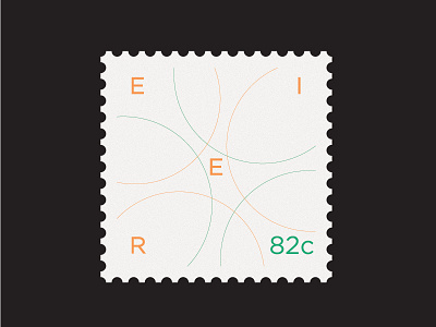 Stamp - Eire design eire graphic ireland mail postage stamp stamps toronto typography