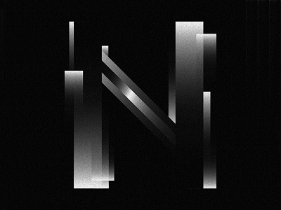 36 Days of Type 2017 - N 36 days of type letter n noise type typography