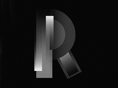 36 Days of Type 2017 - R 36 days of type letter noise r type typography