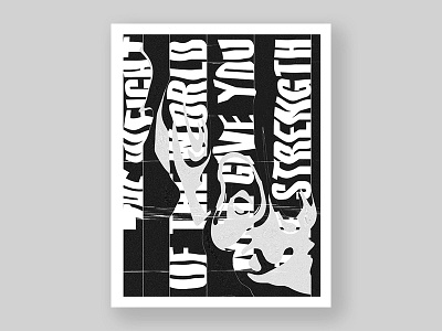 POSTERxDAY_026 black minimalism noise poster poster a day posterxday type typography white