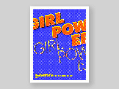 POSTERxDAY_029 black feminism girl minimalism noise poster poster a day posterxday power type typography white