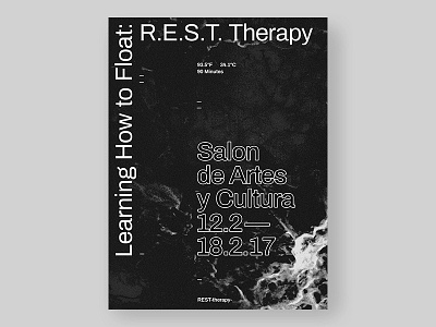 POSTERxDAY_039 art black minimalism noise poster poster a day posterxday therapy type typography white