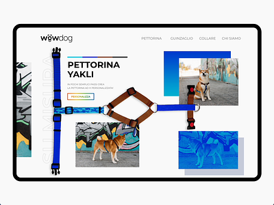 Wow Dog - Landing page Design adobe xd clean design digital dog dogs illustration interface landing landing page design landingpage minimal petshop puppy typography ui uiux ux web design website