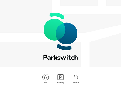Parkswitch Logo app logo branding community concept design icon icon app identity logo modern park parking parking app smart app startup logo switch