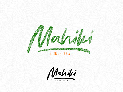 Mahiki bar beach beach bar branding club cocktails drinks event identity lettering logo logotype lounge restaurant seafood summer