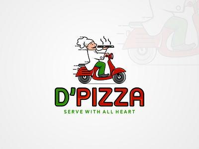 Logo Pizza delivery 3d animation graphic design logo