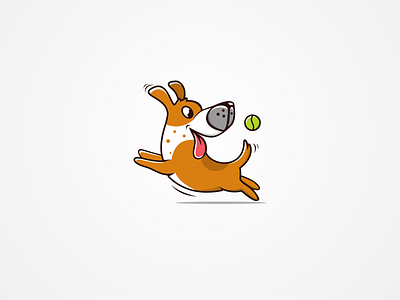 Dog Playing 3d animation design graphic design illustration logo vector