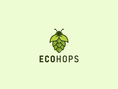 Ecohops design graphic design illustration logo vector