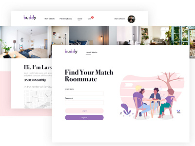 Buddy design illustration user research ux ui