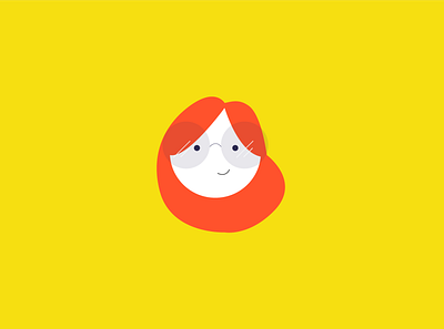 Me :) contrast cute face flat design flatdesign happy hello world orange profile yellow