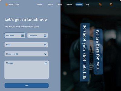 Simple contact page design graphic design ui ux