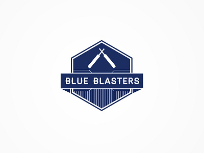 Blue Blasters blue cricket logo