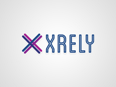 X Rely awesome logo rel simple x xrely