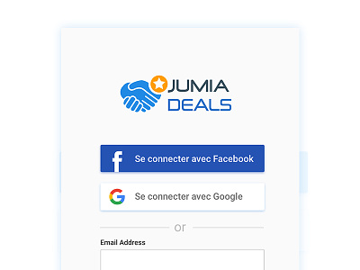 Login Screen classifieds deals jumia login screen sign in sign up social login splash