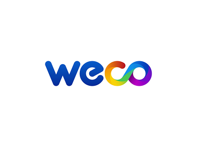 WeCo - Logo animation 2d animation after effects alexgoo animated logo brand animation colorful explosion gradient logo animation logo intro logo reveal power button pre loader typography