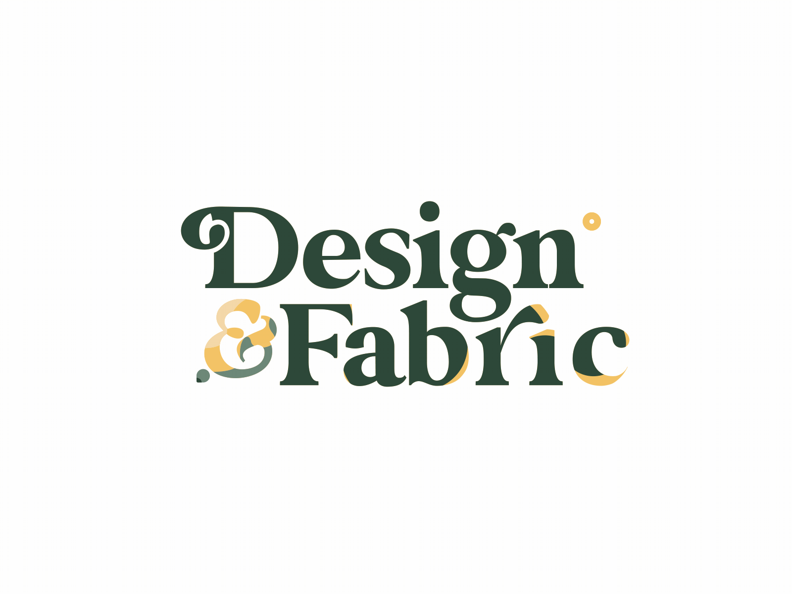 Design & Fabric - Logo Animation 2d after effects alexgoo animated logo brand animation fabric logo animation logo intro logo reveal motion graphics needle sewing typography typography animation