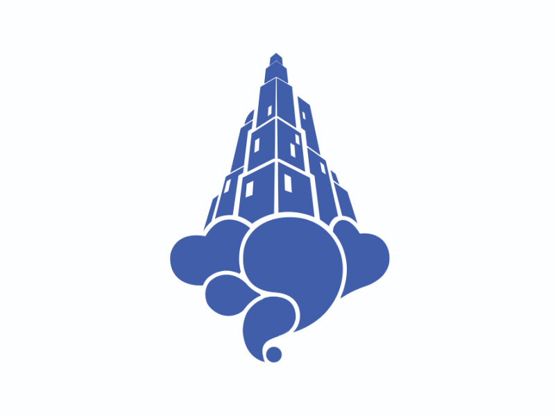CloudCity Logo Animation clouds 2d motion gif logo logo animation after effects city frame by frame