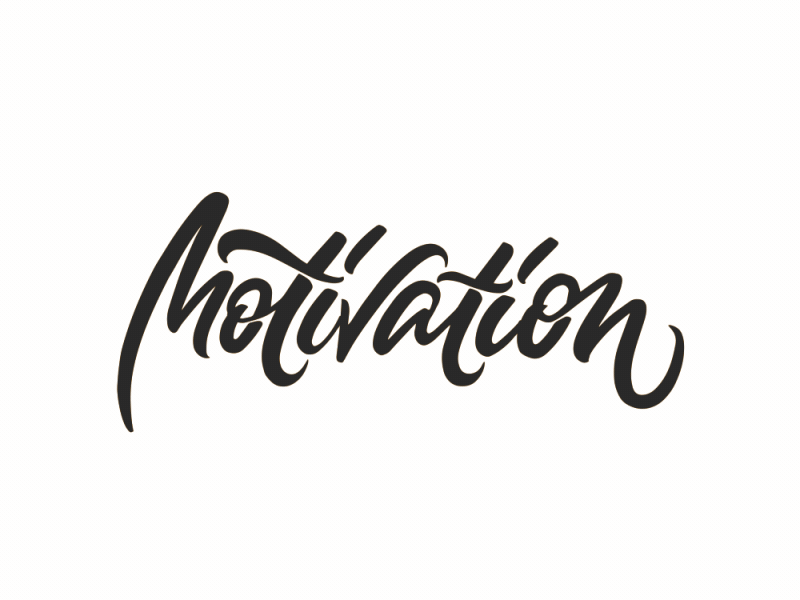 Motivation Lettering - Animation 2d ae after effects gif lettering logo logo animation motion motivation