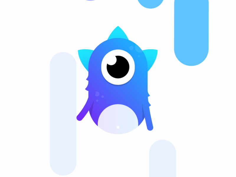 Monster Mascot - Animation 2d ae after effects alexgoo animation character flat gif monster motion motion design motion graphics