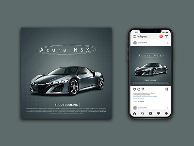 Car Promotion Social Ads acura nsx ads ads design advertising car ads car post car promotion post car sale post graphic design instagram post social ads social media design social media post socialmedia