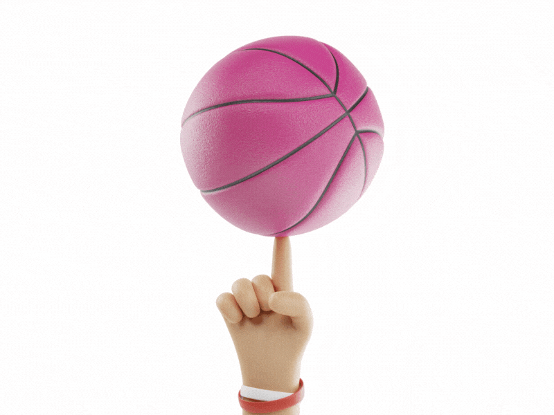Hello dribbble! 3d animation basketball debut firstshot hello hellodribble