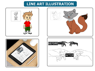 LINE ART ILLUSTRATION | VECTOR ART