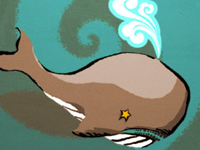 Spicy Whale dirty illustration whale