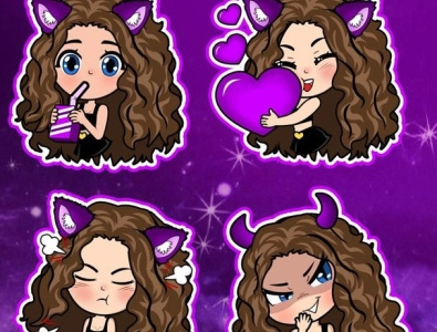 Twitch Emotes animation branding design emotes graphic design illustration motion graphics stream twitch