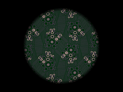 •86•Circles• circles dark green military retro