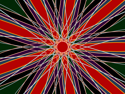 •110•Red sun• burst circle lineart red retro shine sun