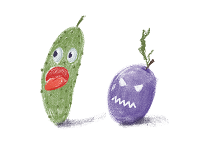 •152•Sassy pickle and angry plum• child