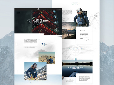 Any path. Your way. design landing page layout lifestyle outdoor sport story storytelling trip ui web webdesign