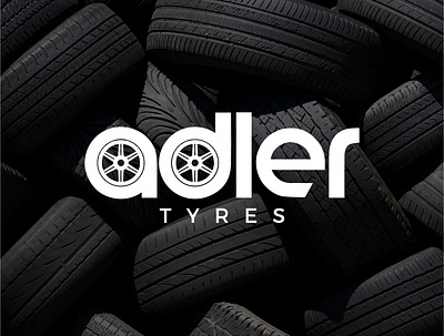 Adler Tyres (Logo Design) brand identity branding creative design dribble graphic design illustration logo tyre tyre logo ui vector vehicle logo