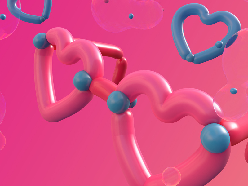 Heart Shaped Glasses festival students party bubbles pink pop balloon heart lifestyle chill glasses 3d