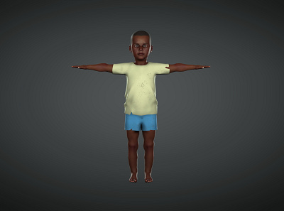 African Child (Full Body) design