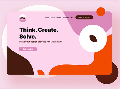 Desktop website design for RDN boolean operations branding design figma logo product design ui