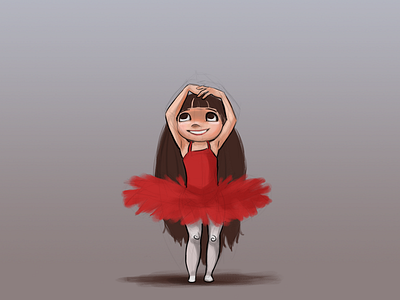 Lil' dancer dance digitalart digitalpainting girl illustration speedpaint