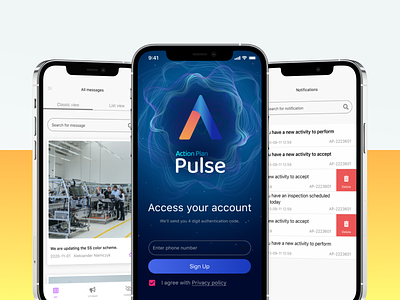 AP Pulse - iOS & Android Mobile App android aplication app dashboad dashboard design dashboard ui design ios mobile ui ux