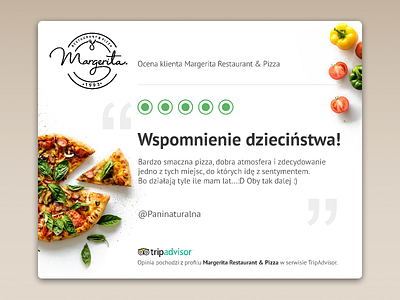 User Review - Margerita Restaurant & Pizza design figma figmadesign food pizza restaurant restaurant design review ui