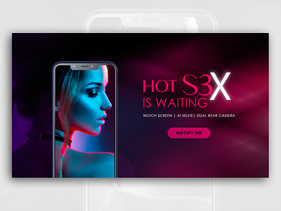Infinix Hot S3X brand branding color design facebook india logo pop art type typography web