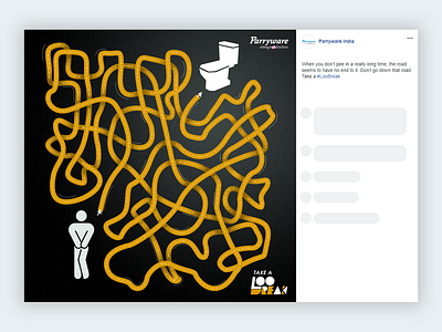 Facebook Post art break design design art digital agency direction facebook facebook creatives fb instagram loo maze parryware post puzzle social media twitter