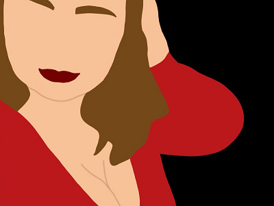 Red Dress illustration procreate redress